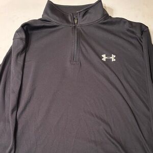 NWOT Under Armour Black Half-Zip Pullover
